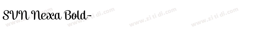SVN Nexa Bold字体转换